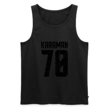 Karaman 70 Türkei Turkiye Geschenk Urlaub Türk TR - Männer Premium Bio Tank Top - Schwarz - Vorne - AI Model Male 178 light (178cm)