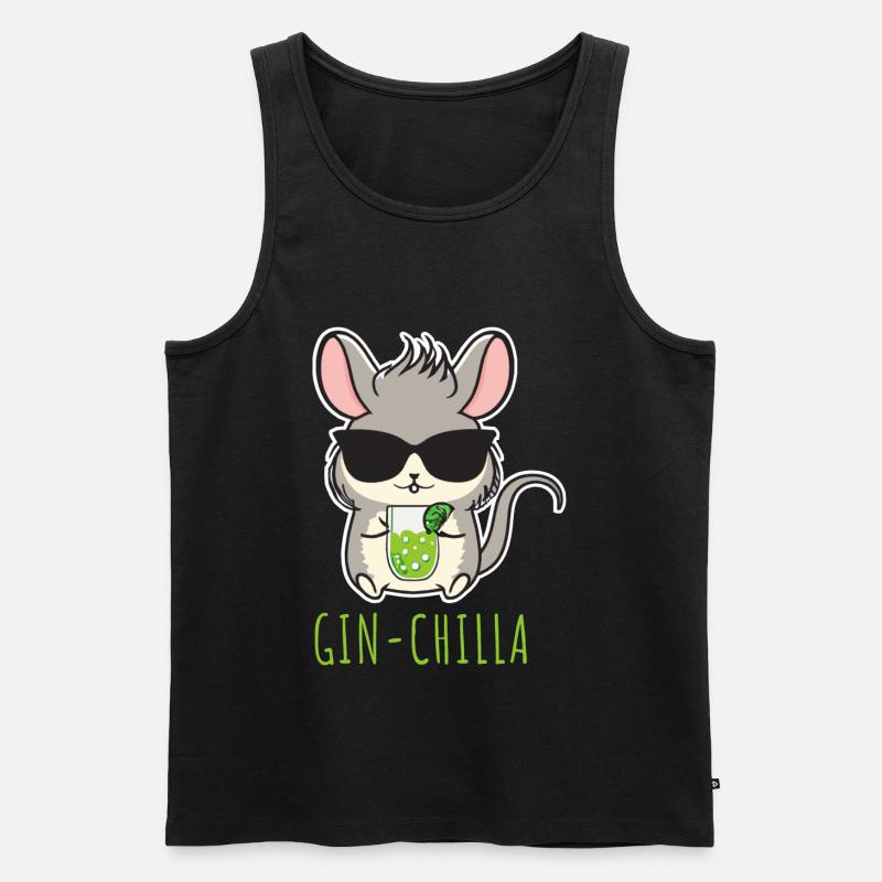 Gin- Chinchilla Gin - Männer Premium Bio Tank Top - undefined