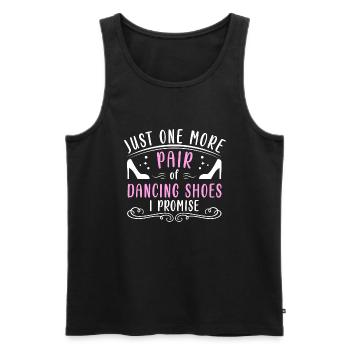 Dancing Slogan Ballroom Couple Dance Dance Floor - Men's Premium Organic Tank Top - black - Front - AI Model Male 178 light (178cm)