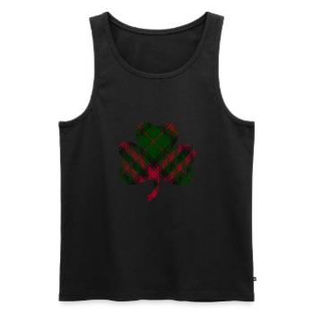 Love St Patrick’s day/ Boys Shamrock Vintage Gifts - Men's Premium Organic Tank Top - black - Front - Michal (187cm)