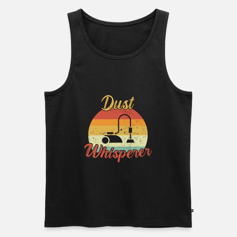 Dust Whisperer / Putzen - Männer Premium Bio Tank Top - Schwarz