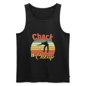 Chark is Cheap / Billiard Snooker - Männer Premium Bio Tank Top - Schwarz - Vorne - Michal (187cm)