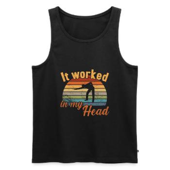 It worked in my Head / Billiard Snooker - Männer Premium Bio Tank Top - Schwarz - Vorne - Michal (187cm)
