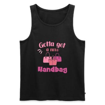 Gotta get a new Handbag - Männer Premium Bio Tank Top - Schwarz - Vorne - Michal (187cm)