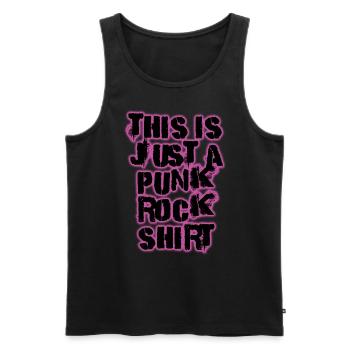 This Is Just A Punk Rock Design Musik Rock - Männer Premium Bio Tank Top - Schwarz - Vorne - AI Model Male 178 light (178cm)