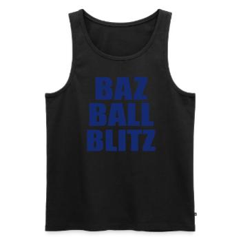 Bazball England Fans Cricket Englische Fans Bazball - Männer Premium Bio Tank Top - Schwarz - Vorne - AI Model Male 178 light (178cm)