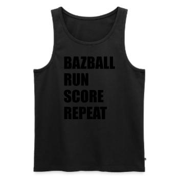 Bazball England Fans Cricket Englische Fans Bazball - Männer Premium Bio Tank Top - Schwarz - Vorne - AI Model Male 178 light (178cm)