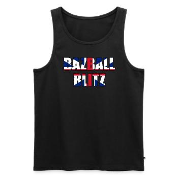 Bazball England Fans Cricket Englische Fans Bazball - Männer Premium Bio Tank Top - Schwarz - Vorne - AI Model Male 178 light (178cm)