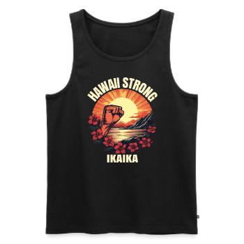 Maui Stark Ikaika Hawaii Stark - Männer Premium Bio Tank Top - Schwarz - Vorne - AI Model Male 178 light (178cm)