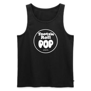 Tootsie Roll Pops Couleur Raisin Candy Halloween - Débardeur bio Premium Homme - noir - Devant - Michal (187cm)
