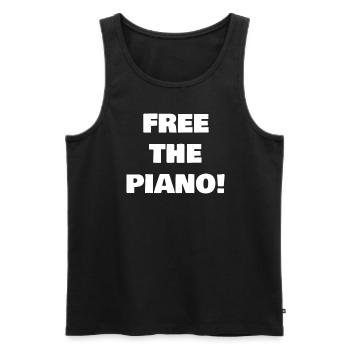 Gratuit Le Piano Dr K Piano Chinois - Débardeur bio Premium Homme - noir - Devant - Michal (187cm)