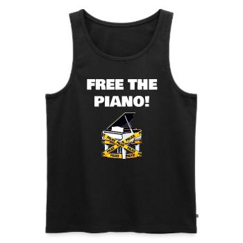 Free The Piano Dr. K Chinesisches Klavier - Männer Premium Bio Tank Top - Schwarz - Vorne - Michal (187cm)
