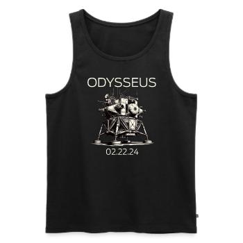Odysseus Moon Lander Spacecraft Moon Landing - Men's Premium Organic Tank Top - black - Front - AI Model Male 178 light (178cm)