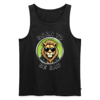 Born to be Bad - Men's Premium Organic Tank Top - black - Front - Michal (187cm)