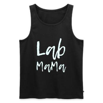 Dog Lovers Lab Mama Labrador Retriever Besit - Men's Premium Organic Tank Top - black - Front - Michal (187cm)