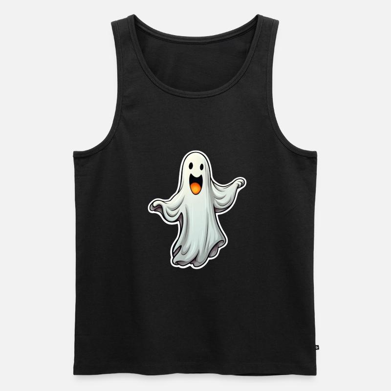 Halloweengeist - Männer Premium Bio Tank Top - Schwarz