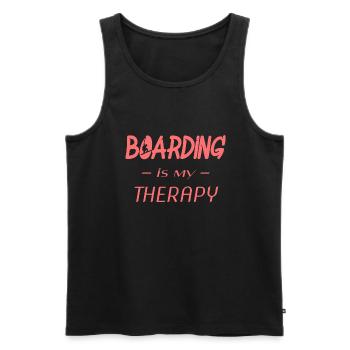 boarding snowboarding - Männer Premium Bio Tank Top - Schwarz - Vorne - Michal (187cm)