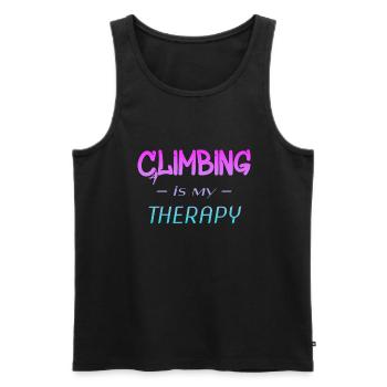 Climbing - Männer Premium Bio Tank Top - Schwarz - Vorne - Michal (187cm)