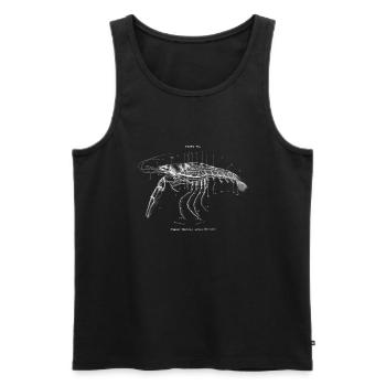 Shrimp - Men's Premium Organic Tank Top - black - Front - Michal (187cm)