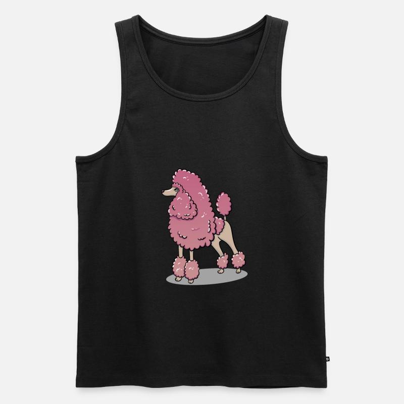 Pudel - Männer Premium Bio Tank Top - Schwarz