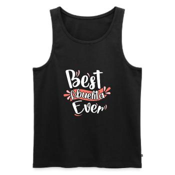 Beste Abuelita aller Zeiten - Männer Premium Bio Tank Top - Schwarz - Vorne - Michal (187cm)
