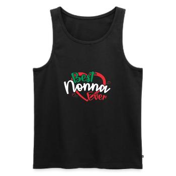 Beste Nonna aller Zeiten - Männer Premium Bio Tank Top - Schwarz - Vorne - Michal (187cm)