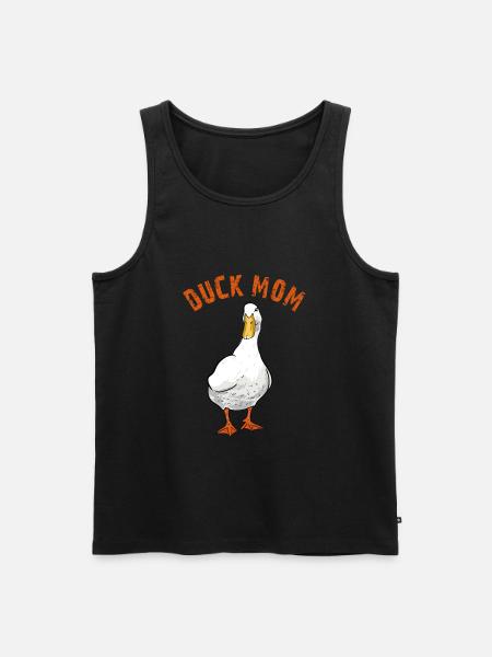 Duck Mom - Men's Premium Organic Tank Top - black
