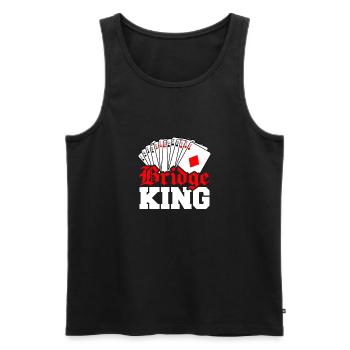 Bridge King - Männer Premium Bio Tank Top - Schwarz - Vorne - AI Model Male 178 light (178cm)