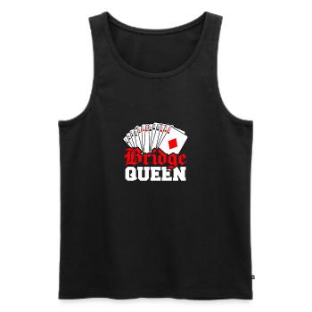 Bridge Queen - Männer Premium Bio Tank Top - Schwarz - Vorne - AI Model Male 178 light (178cm)