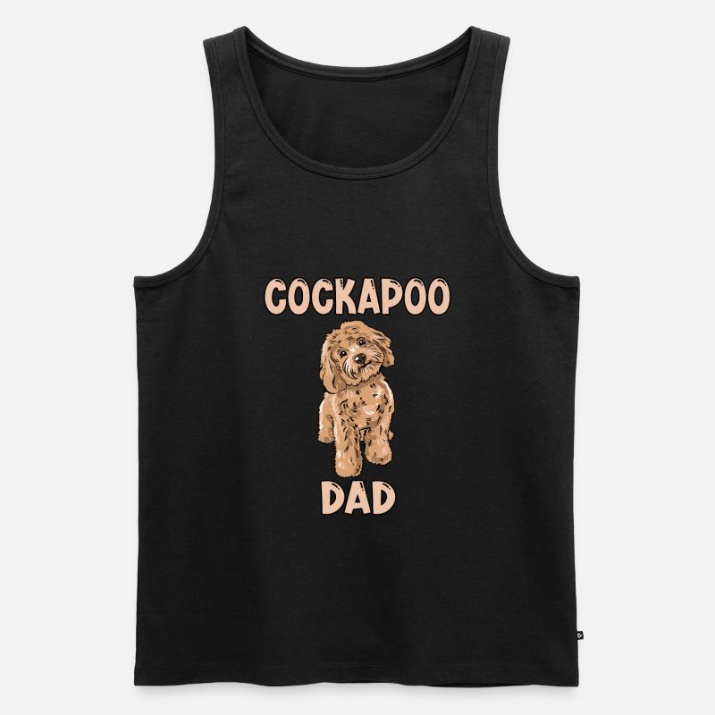 Cockapoo Dad - Männer Premium Bio Tank Top - Schwarz