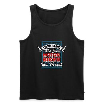 I'm Just A Girl Who Loves MotorBikes Yes We Exist - Men's Premium Organic Tank Top - black - Front - Michal (187cm)