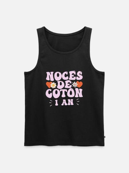 Noces de Coton - Débardeur bio Premium Homme - noir