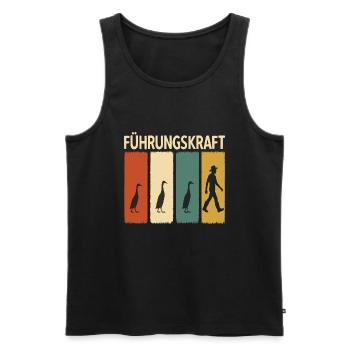 Executive Duck Duck Breeding Duck Breeding - Men's Premium Organic Tank Top - black - Front - Michal (187cm)