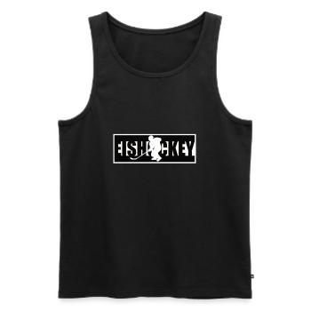 Eishockey Shirt - Männer Premium Bio Tank Top - Schwarz - Vorne - Michal (187cm)