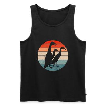 Running breeding Running chattering ducks - Men's Premium Organic Tank Top - black - Front - AI Model Male 178 light (178cm)