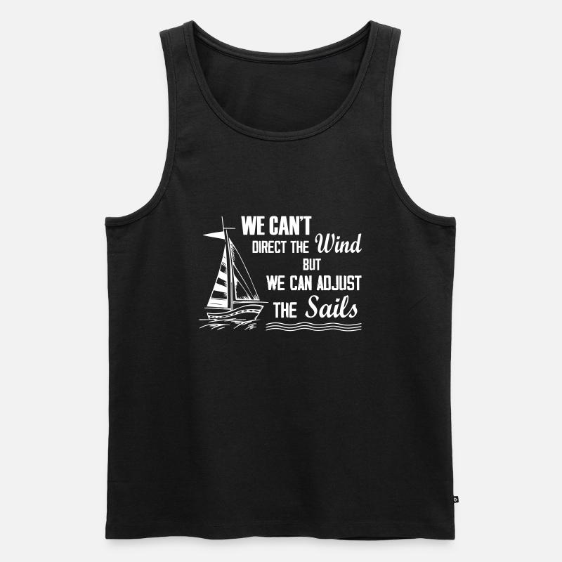 We Can Adjust the Sail - Männer Premium Bio Tank Top - Schwarz