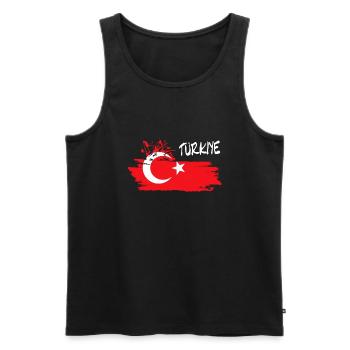 Türkei - Männer Premium Bio Tank Top - Schwarz - Vorne - Michal (187cm)