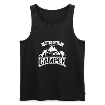Mir reicht's ich geh CAMPEN Wohnmobil Geschenk - Männer Premium Bio Tank Top - Schwarz - Vorne - Michal (187cm)