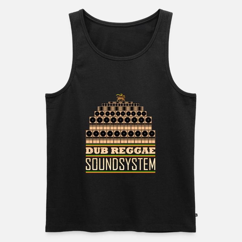 Dub Reggae Soundsystem - Männer Premium Bio Tank Top - Schwarz