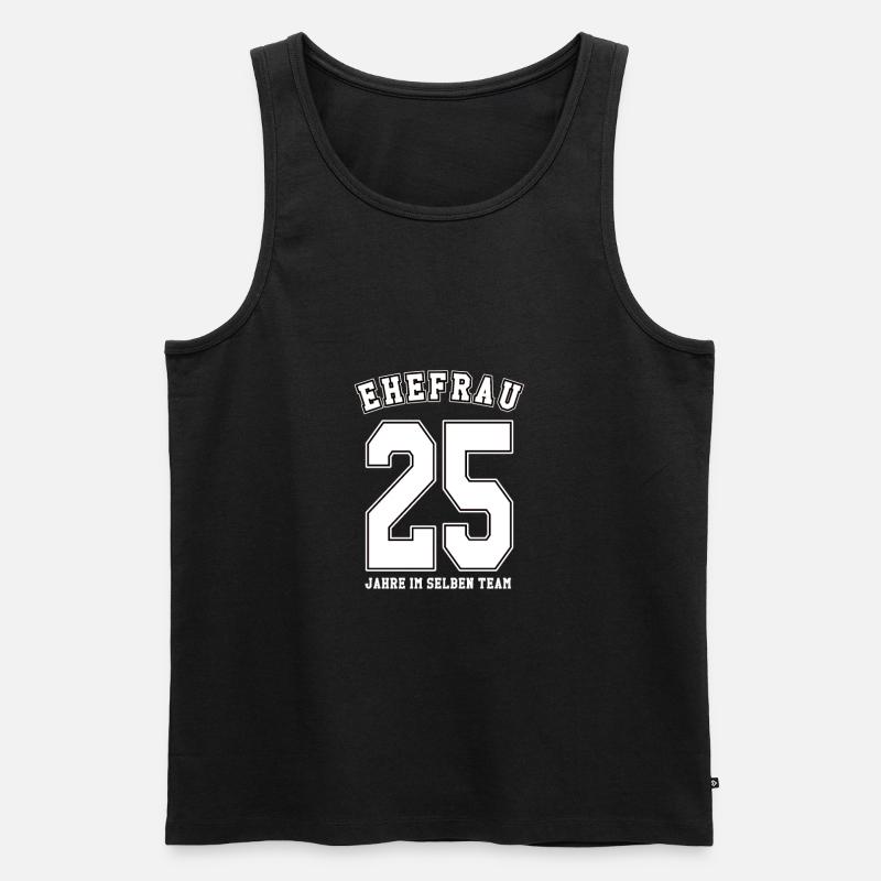 Geschenkideen Silberhochzeit - Männer Premium Bio Tank Top - Schwarz