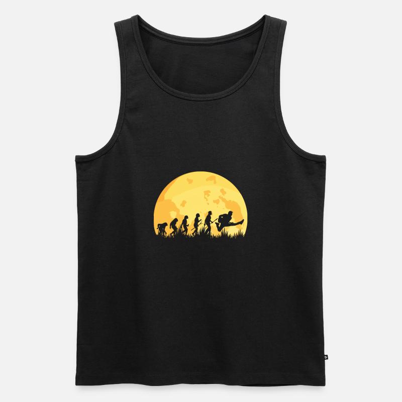 Evolution Guitar Guitar Player Guitarist - Men's Premium Organic Tank Top - black