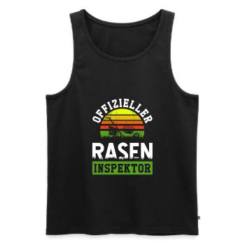 Gärtner Rasenmähen Hobbygärtner Rasenmäher - Männer Premium Bio Tank Top - Schwarz - Vorne - Michal (187cm)