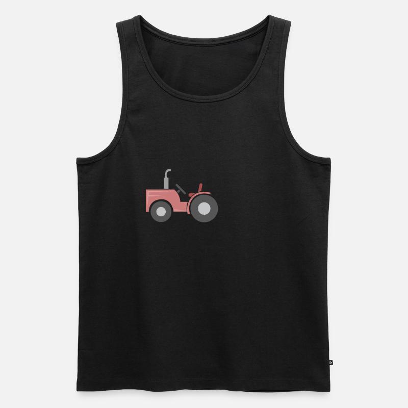 Roter Traktor - Männer Premium Bio Tank Top - undefined