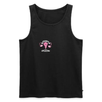 Uterus Removal Surgery Hysterectomy Womens Shirt - Men's Premium Organic Tank Top - black - Front - Michal (187cm)