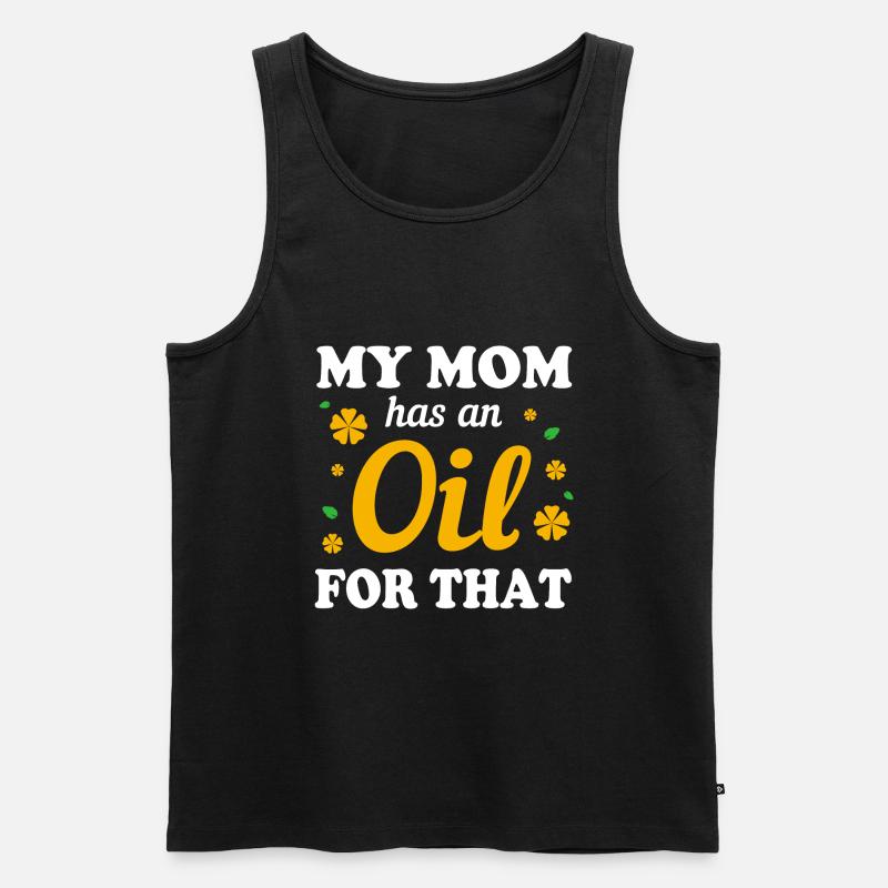 Ätherisches Öl - Männer Premium Bio Tank Top - Schwarz