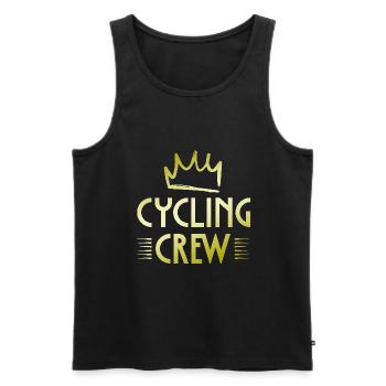 Cycling Crew - Men's Premium Organic Tank Top - black - Front - Michal (187cm)