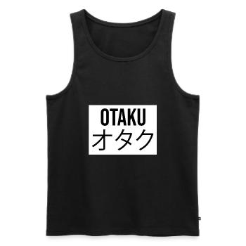 Otaku anime manga - Débardeur bio Premium Homme - noir - Devant - AI Model Male 178 light (178cm)