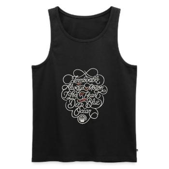 I lost my heart to the ocean - Men's Premium Organic Tank Top - black - Front - AI Model Male 178 light (178cm)
