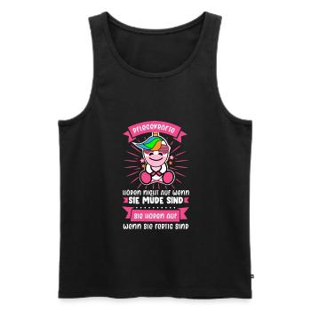 Caregiver Nursing Carer Gift - Men's Premium Organic Tank Top - black - Front - AI Model Male 178 light (178cm)