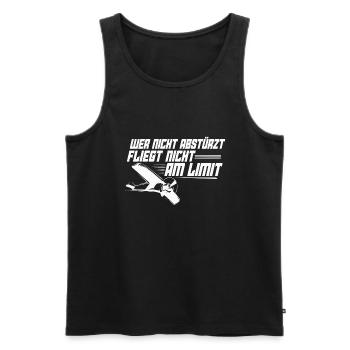 Pilot Modellflug Modellflieger Geschenk - Männer Premium Bio Tank Top - Schwarz - Vorne - Michal (187cm)